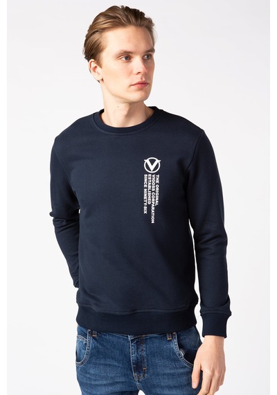 Vigoss Erkek Baskılı Sweatshırt 62132-30048 Lacivert