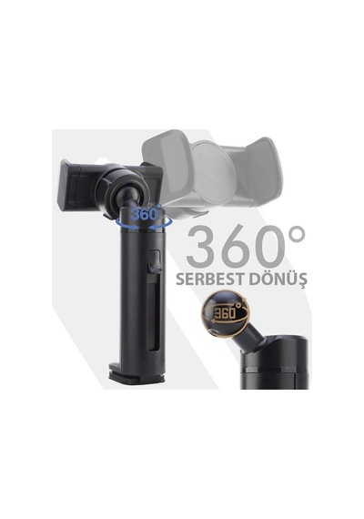 Zhltools Masa Koltuk Klipsli Telefon Tutucu Stand Siyah