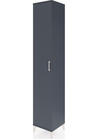 Hyperion Dolap 6 Raflı Tek Kapaklı 44x44x243 Antrasit-antrasit Antrasit
