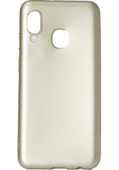Ekılıf - Samsung Galaxy A20e Uyumlu Kılıf Mat Soft Premier Silikon Kapak - Gold