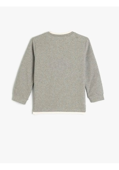 Koton Erkek Çocuk Sweatshirt Gri 5wkb10154tk 25ky59003073 Y5906