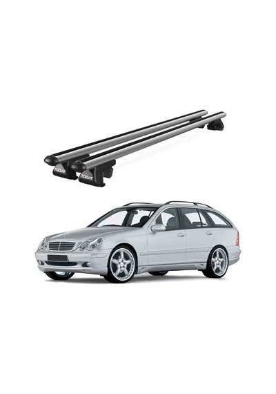 Venüs Mercedes-benz C Series S203 2000-2007 Uyumlu Gri Ara Atkı Port Bagaj Tavan Barı
