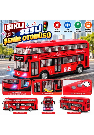 Lc-31350 Sesli Ve Işıklı Tur Otobüsü