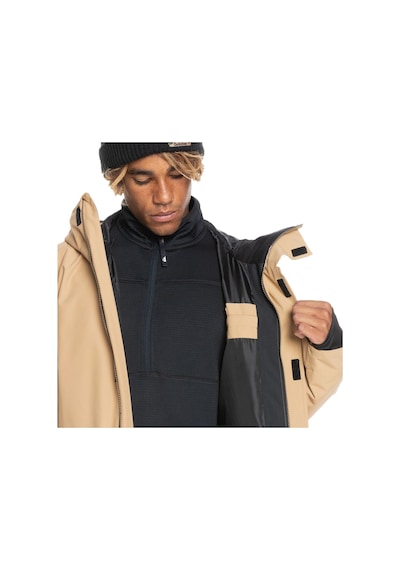Quıksılver Quiksilver Erkek Snowboard Ceketi In The Hood Kahverengi Cld0 Bej
