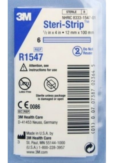 3M Steri-Strip R1547 Yara Dikiş Bandı 12 x 100 MM Beyaz