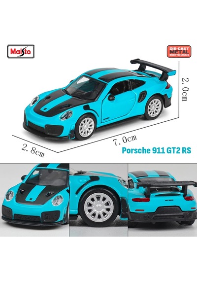 Maisto 1:64 Ferrari Sf90 Sp1 Porsche 911 Gt2 Rs Klasik Statik Araba Alaşım 1-64 911 Gt2 Rs