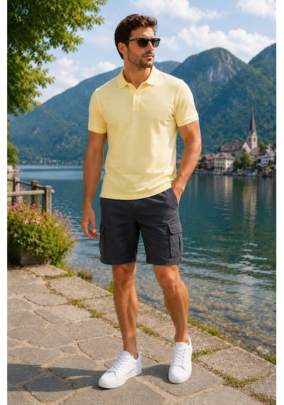 Alexandergardi Alexandergardı Polo Yaka T-shirt Sarı
