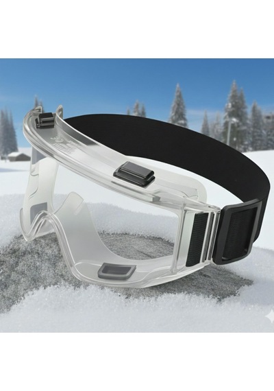 Kayak Gözlüğü Şeffaf Ventilli Güneş Kar Koruyucu Gözlük Uv Korumalı Snowboard Glasses Gözlük Şeffaf