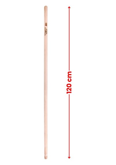 Vidalı Ağaç Sap 120 Cm Ft730, Çekpas Sopası Paspas Fırça Faraş Süpürge Mop Sapı Standart Vidalı Uç