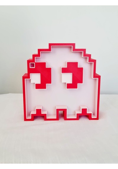 3d Ledli Masa Lambası /pac-man Piksel Savaş Renkli/ Renk Değiştiren Lamba/ Hayalet Lambası/fanart Diğer