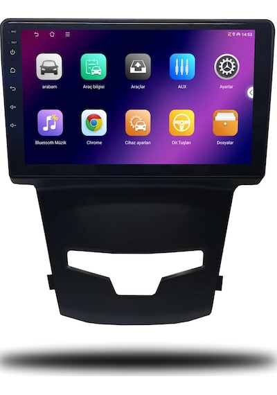 Caros Ssangyong Korando 2014+ Uyumlu Android Multimedya 6gb Ram 128gb Hafıza 9"