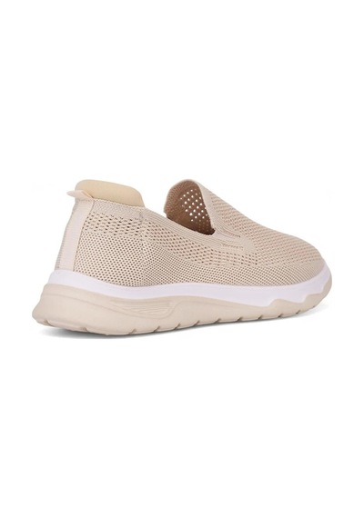 Papuçcity Poınt 03517 Erkek Ortopedik Bağcıksız Spor Ayakkabı Bej