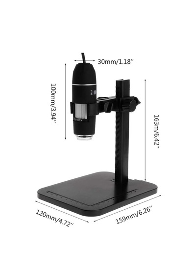 1000x 2mp Dijital Standlı 8 Led'li Usb & Otg Mikroskop