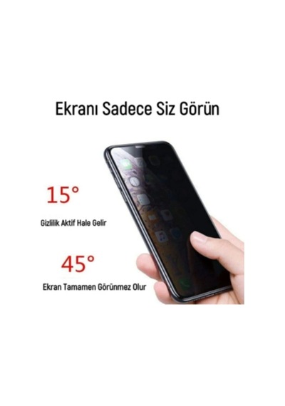 Hubrendy Tedarik Samsung A33 Uyumlu Hayalet Ekran Gizli Tam Kaplayan Kırılmaz Cam Seramik Ekran Koru