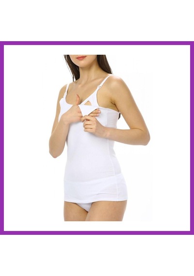 Bezos Emzirme Atleti 1268 White Beden: L Renk: White Bty