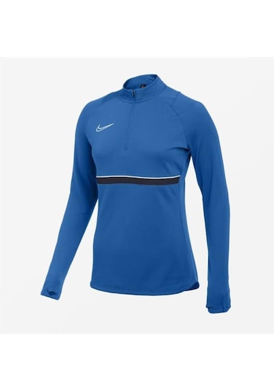 Nike W Nk Df Acd21 Dril Top Cv2653-463 Mavi Kadın Antrenman Eşofman Üstü 001
