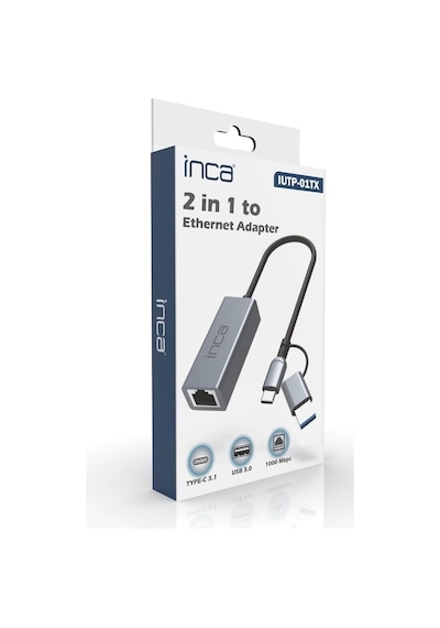 Inca Iutp-01t Usb 3.0 Type-c 3.1 Ethernet Rj45 1000mbps Alumınyum Kasa