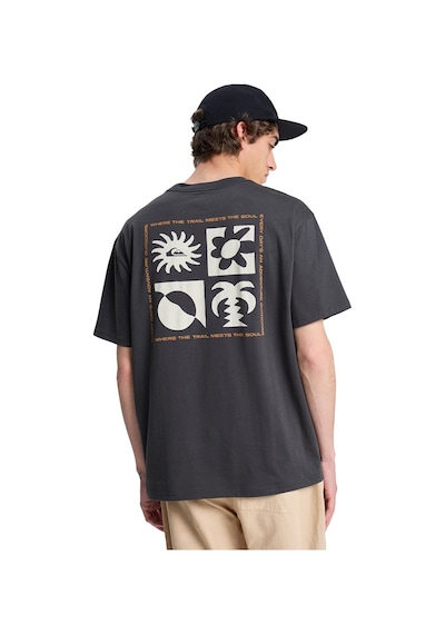 Quiksilver Evo Blossom Of Erkek Gri Outdoor T-shirt Eqyzt08264-3105