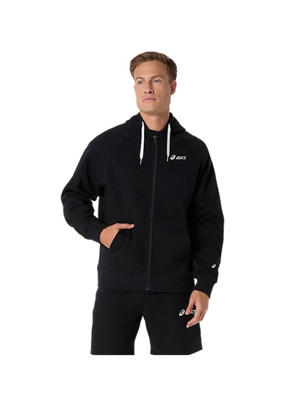 Asics Logo Fleece Full-zip Erkek Siyah Koşu Ceket 2031f325-001