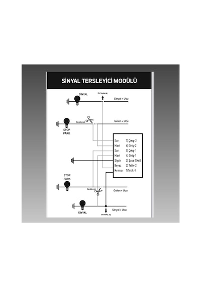 Sinyal Tersleyici Modül Sinyal Aç Park Kapa 12v