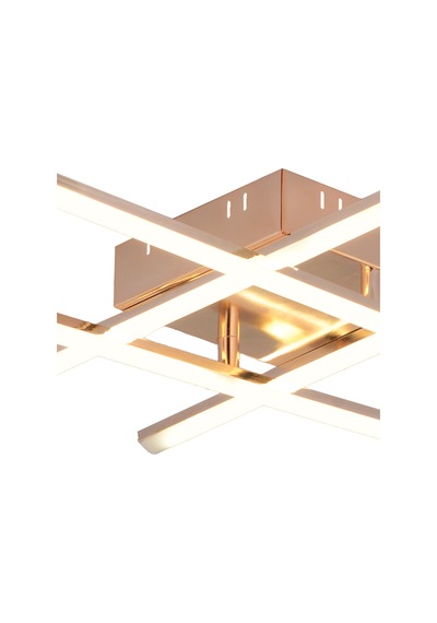 Pl 06 4 Model Gold 3 Renkli Salon Ve Oturma Odası İçin İdeal Alüminyum Avize, 10x55 Gold