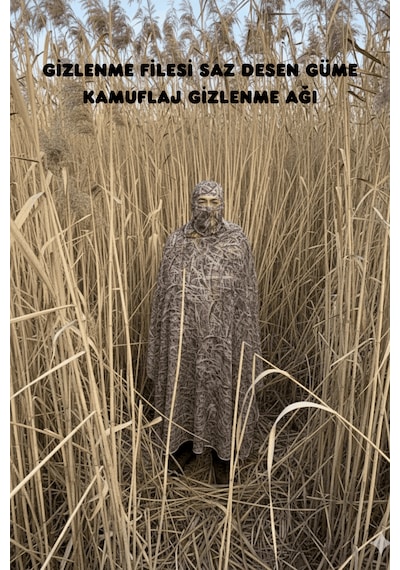 Outdoorun Gizlenme Filesi Saz Desen Güme Kamuflaj Gizlenme Ağı Kamuflaj