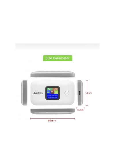 4g/5g A8-e Mobil Sim Kartlı Wifi Router 300mbps Kablosuz 3000mah Taşınabilir Hotspot Cep Modem
