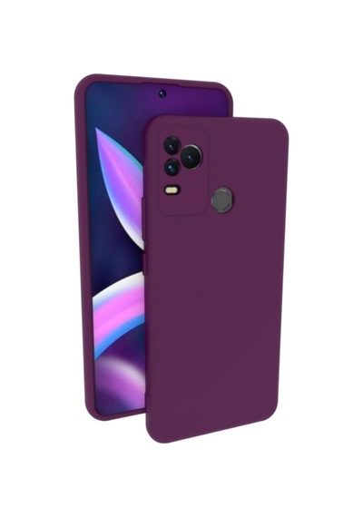 Omix X400 Uyumlu Silikon Kılıf - Kamera Korumalı Esnek Pastel Renk Kapak - Mor Mor