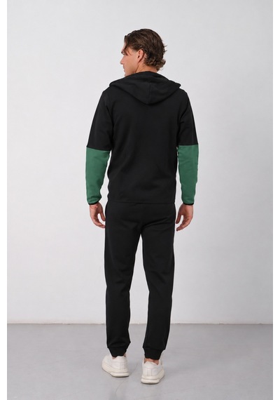Dechers Erkek Siyah Tech Fleece Double Face Kapüşonlu Fermuarlı Eşofman Takımı - E228 Yeşil Dechers Erkek Siyah Tech Fleece Double Face Kapüşonlu Fermuarlı Eşofman Takımı - E228 Yeşil