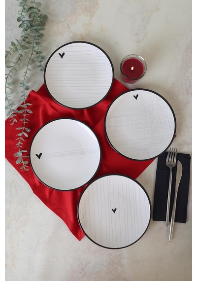 Sensa Ege Pasta Tabağı 20 Cm 4 Adet 23789-92 Çok Renkli