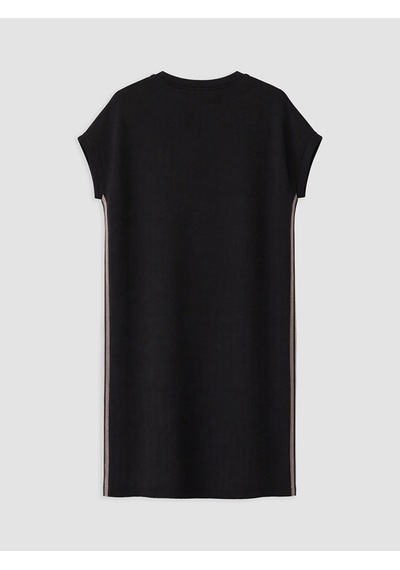 Lcw Everyday Siyah Soft Touch Oversize Elbise