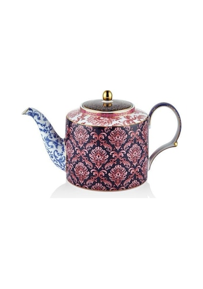 Lamedore Tea Delight Süzgeçli Demlik 1lt Blooming Baroque 1 Adet Kırmızı