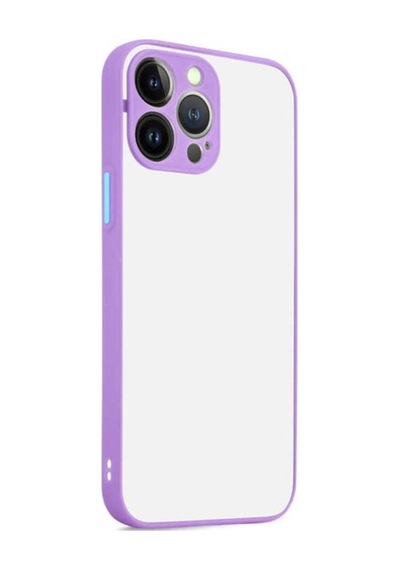 Apple Uyumlu iPhone 13 Pro Max Kılıf Zore Hux Kapak Lila