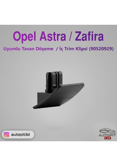 Opel Astra / Zafıra Uyumlu Tavan Döşeme / İç Trım Klipsi 4'lü Paket