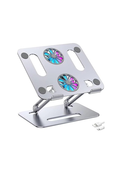 Ergonomik Çift Fanlı Laptop Standı Zr750 - Yükseklik Çok Renkli
