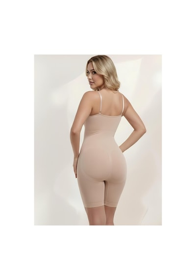Mistirik Larix Model Extra Toparlayıcı Extra Sıkılaştırıcı Tam Boy Tulum Korse Ten Renk