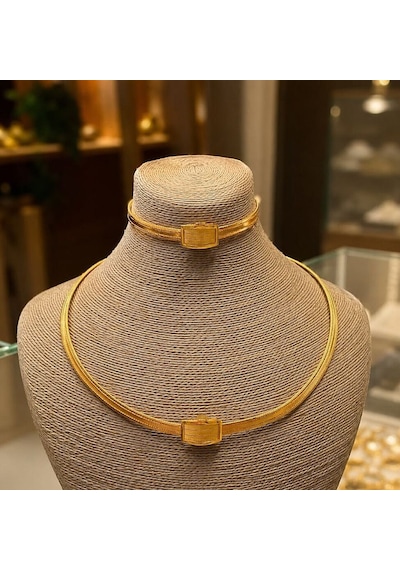 8 Ayar 3 Sıra Hasır Altın Set 19,30 Gram T14745