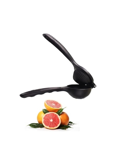 Döküm Limon Sıkacağı Limon Presi Büyük Boy 24cm, Siyah Metal Limon Sıkacağı, Döküm Naranciye Sıkacağı Diğer