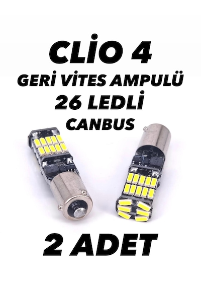 Clio 4 Geri Vites Ampulü H21w Led Ampul Bay9s Led 2 Adet