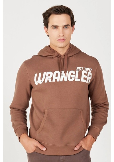Wrangler Erkek Sweat W232257220 Kahve Kahverengi