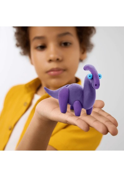 Hey Clay Yaratıcı Kil Seti - Mega Dinos Çok  Renkli