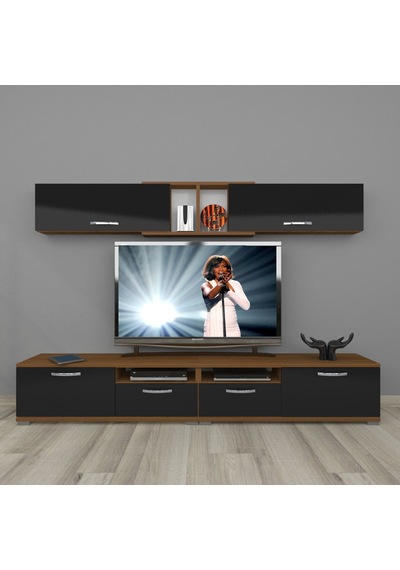 Decoraktiv Eko 5220 Slm Tv Ünitesi Tv Sehpası - Ceviz Siyah Ceviz - Siyah