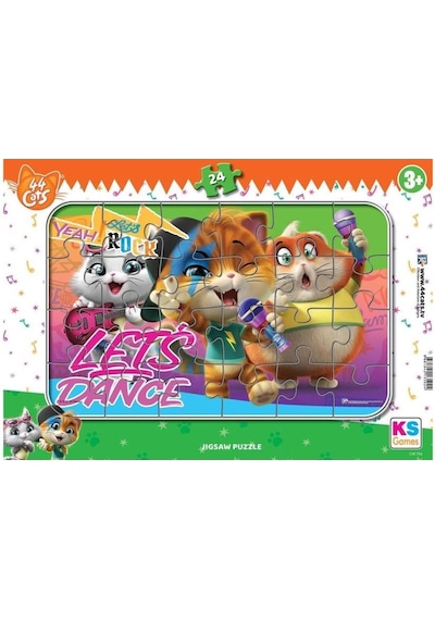 Ks Games 44 Cats 24 Parça Frame Puzzle