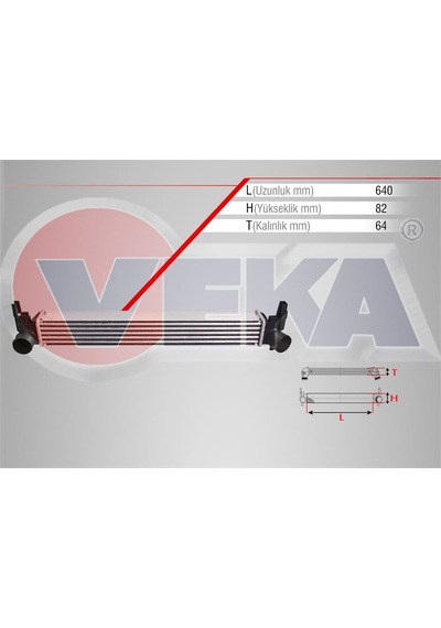 Veka Turbo Radyatoru Intercooler Volkswagen Polo 6r,6c 1.2 Tdı 2009- AT00-42-4408