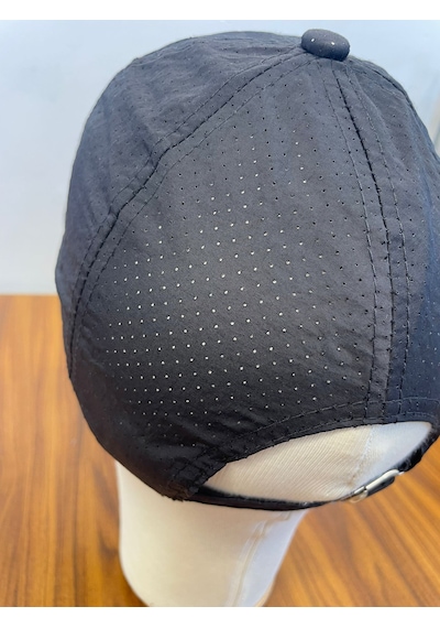 Hamze Mikro Paraşüt Delikli Kumaş Yazlık Unisex Beyzbol Cap Şapka Siyah