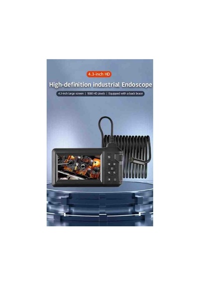 30 Metre Endoskop Ekranlı Yılan Kamera 1080p Sert Kablo Ics-330