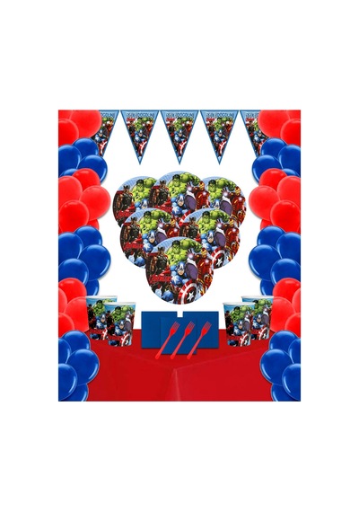 Avengers 16'li Doğum Günü Parti Malzeme Konsepti Tüm Yaşlar