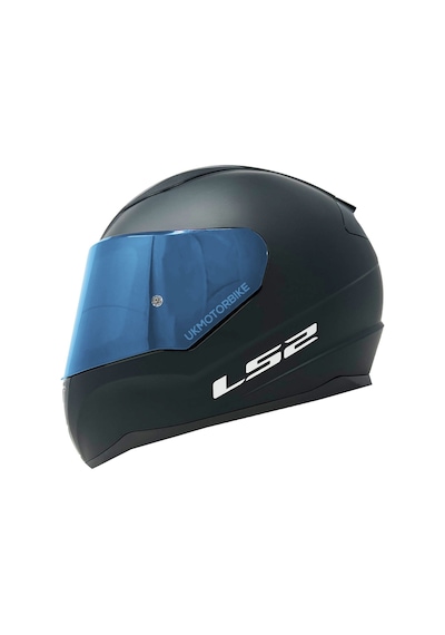 Ls2 Rapid 2 Mat Si̇yah Fullface Motosi̇klet Kaski Mavi̇ Camlı
