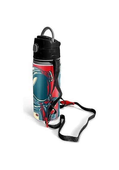 Pipetli Alüminyum Matara 600 Ml .
