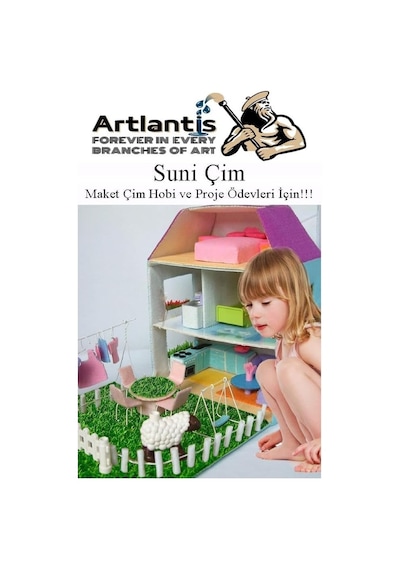 Yapay Çim A3 30x40 Cm 1 Adet A3 Boyutunda Maket Çim Dekorati Yapay Çim Halı Teraryum Suni Çim Belirtilmemiş